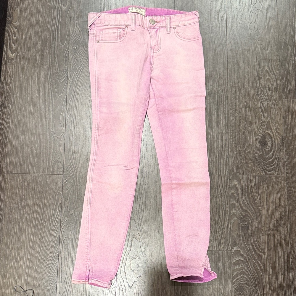 Free People Pink Skinny Jeans